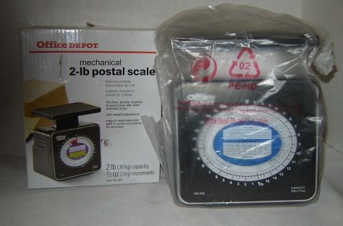 NEW! 2lb mechanical postal scale - office depot, new in the box