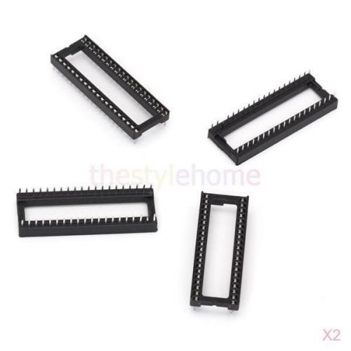 2x 5pcs 40 pin 2.54 mm pitch dip ic sockets adaptor solder type high quality for sale