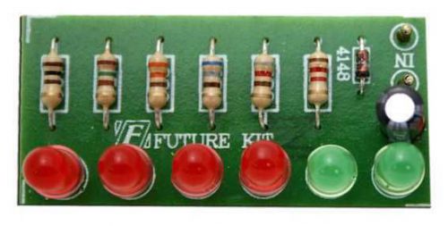 Audio VU meter 6 LED no need power supply [ Unassembled kit ]