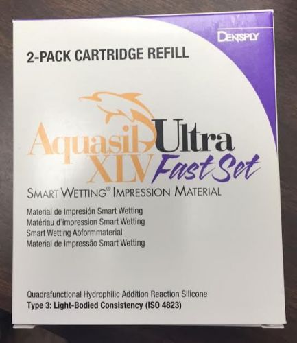 Dentsply Aquasil Ultra XLV Fast Set - 2 X 50ml Cartridge + 6 Mixing Tips