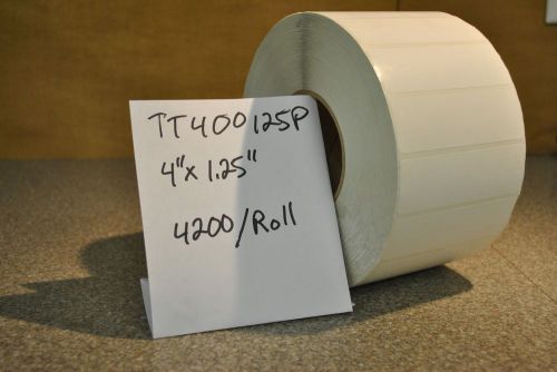 4x1.25 Thermal Labels 4200/roll 16800/case