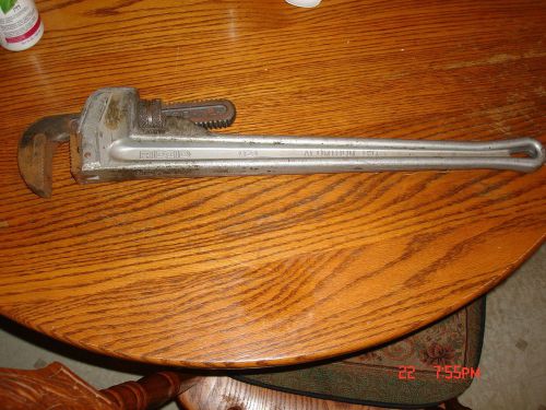 Ridgid 824 Aluminum H.D. 24&#034; Pipe wrench. Used, Very nice.