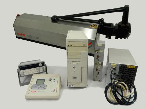Rofin sinar scx10 sealed c02 laser system with beam delivery optic assembly for sale