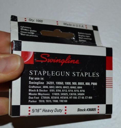 Vintage swingline 5/16&#034; heavy duty staples no. 800 1000 staples for sale