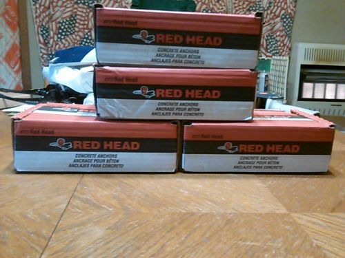 Red head ws-3454, wedge anchor, fully threaded (lot of 4 boxes of 10 bolts each) for sale