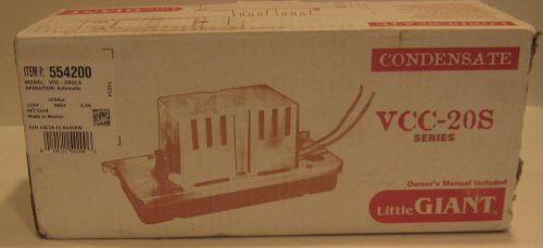 NEW Little Giant Low Profile Condensate Pump VCC-20ULS 554200