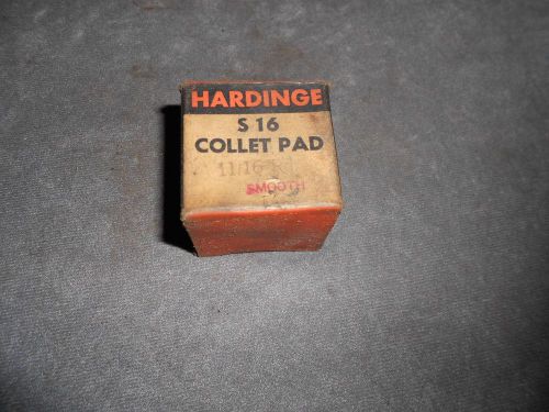 Hardinge S16 Collet Pads 11/16&#034; Round Smooth