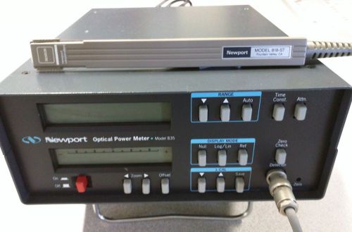 Newport 835 Optical Power Meter w/ Newport 818-ST Photo Detector
