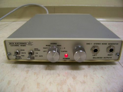 Delta electronics sng-1 stereo noise generator usasi white pink noise w/manual for sale