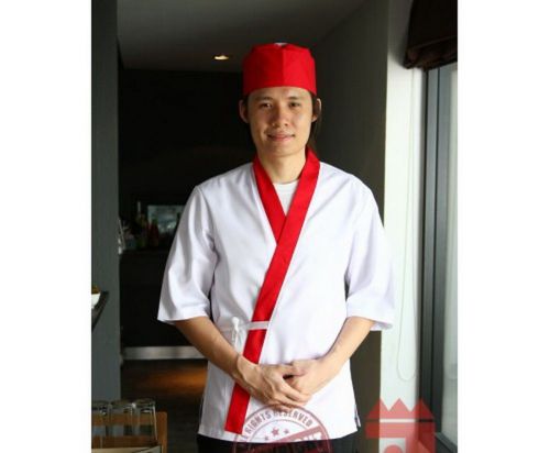 Chef coat sleeve japanese style kitchen cooker working uniform 1 pcs for sale