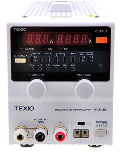 Kenwood Texio PA18-3B High Reliability Power Supply 0-18 Volts 0-3 Amps