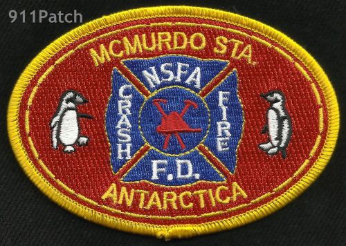 ANTARCTICA - MCMURDO STATION NSFA CRASH FIREFIGHTER Patch FIRE DEPT.