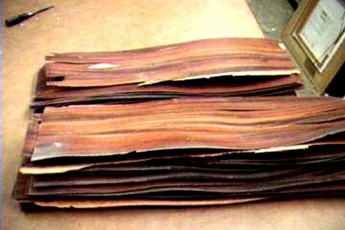 30 Pieces Antique 1/16&#034; Thick Sawn Rosewood Veneer B-22