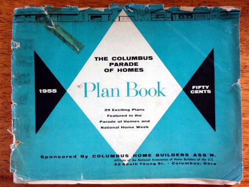 Vintage Mid Century 1955 Columbus Ohio Parade Of Homes Floor Plan Book