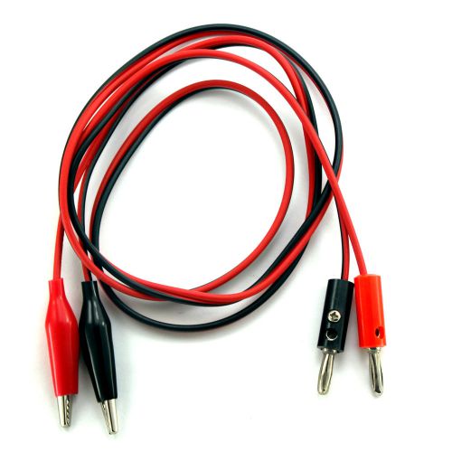 Multimeter cable alligator  clip to banana plug cable  power supply testing for sale