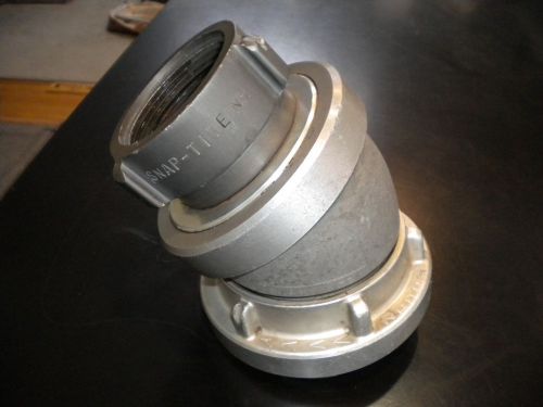 4in Storz to Snap-tite 2 1/2in NH Female 30 degree Fireman Fire Truck Adapter