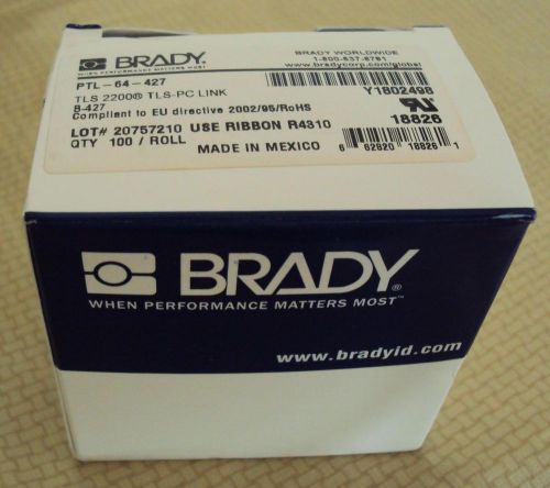 Brady portable thermal labels cable tags pc link tls2200 tags ptl-64-427 for sale