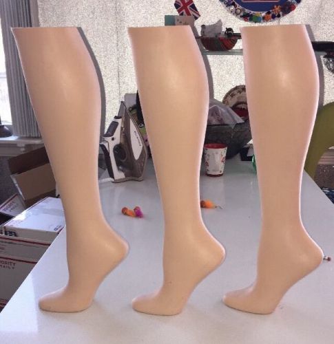 3 Vintage RPM Industries #W-43-20 Shoe Form Weighted Mannequin Display Legs