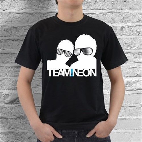 New Team Neon Mens Black T-Shirt Size S, M, L, XL, XXL, XXXL