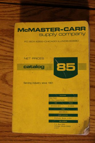 1979 McMASTER CARR SUPPLY CO CATALOG 85 ASBESTOS LITIGATION INDUSTRIAL RESOURCE