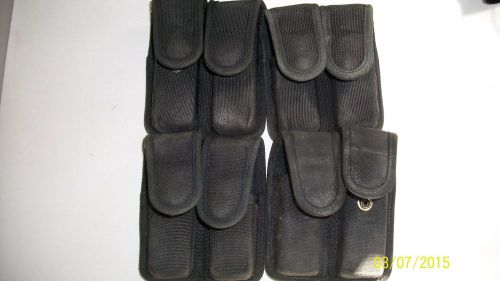 4 Used Bianchi Double Magazine Pouches FAIR CONDITION BUT WORK FINE