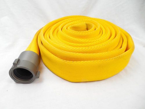 Superior USA 12-13 Yellow Fire Hose 25ft 150 PSIG S-13-337 2.5&#034; Water Supply
