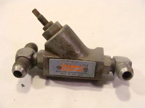 Vintage RACINE Hydraulic Flow Control Valve AH 89358  6730  975027