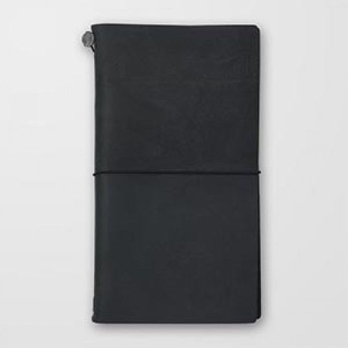 Midori Leather Traveler&#039;s notebook Black from japan New
