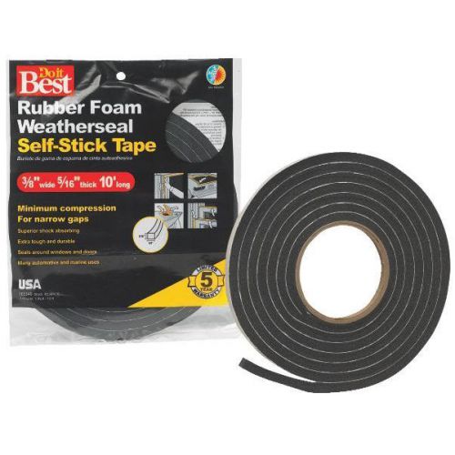 Three Eights Inch by Five Sixteenths Inch, by 10 Feet BLACK TAPE by DoItBest