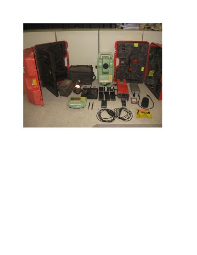 Leica TCRA 1105 Plus 5&#034; Total Station Surveying Equipment