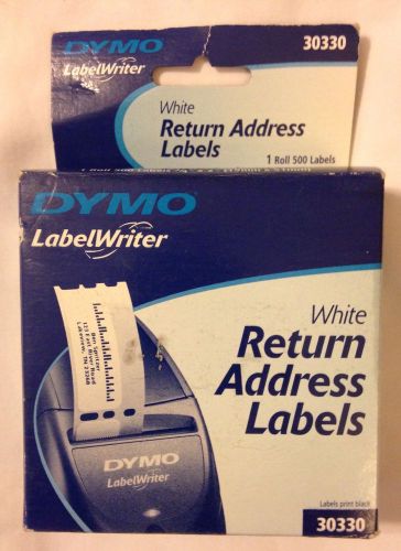 DYMO LabelWriter White Return Address Label, 3/4&#034; x 2&#034;  500 labels/roll FREE S&amp;H