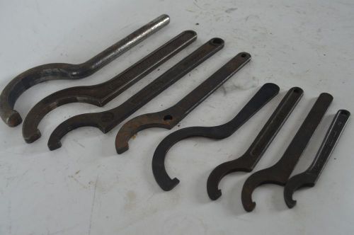 8 Vintage Spindle Nut Spanner Wrenches Lot Various High End Brands