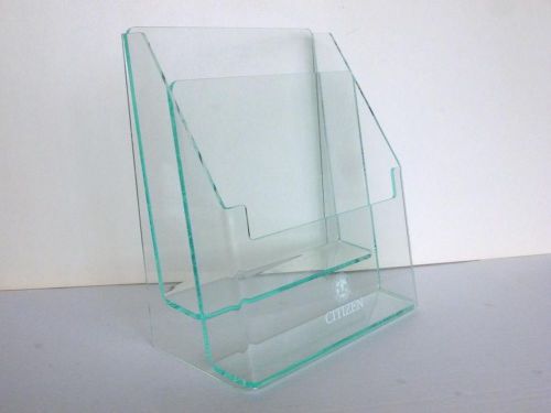 Citizen Eco-Drive Watch Lucite Jewelry Store Counter Brochure Display Stand