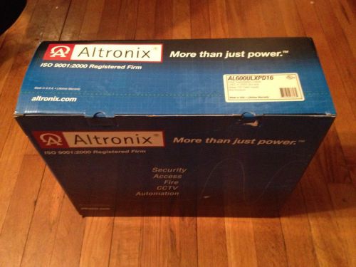 Altronix AL600ULXPD16 Power Supply/Battery Charger 12/24VDC w 2 batteries NEW