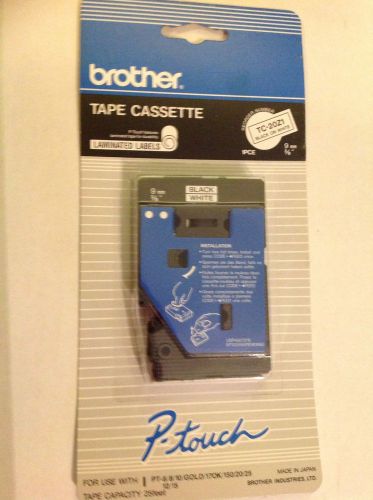 Brother TC20Z1 P-Touch Tape Cartridges for P-Touch Labelers, 3/8W