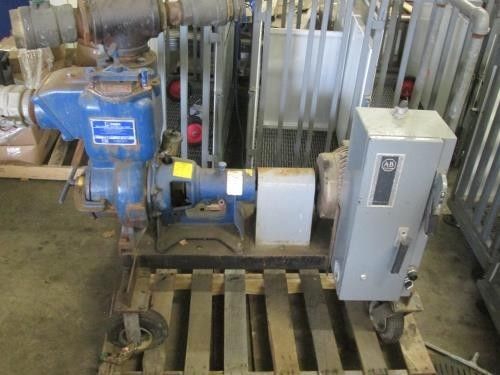 Complete setup gorman rupp 10 series self priming centrifugal pump with motor + for sale