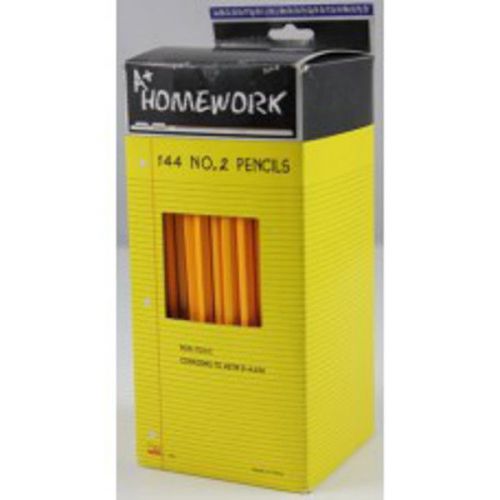 144 A+Homework #2 Graphite Pencils Brand New in Original Packaging