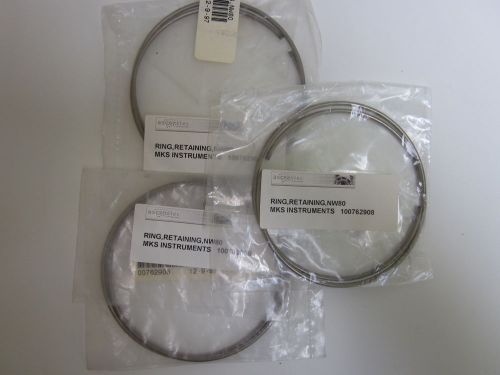 MKS INSTRUMENTS RETAINING RINGS P/N 100762908 ,NW80 - LOT OF 3