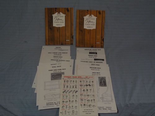 Lot 30 Vintage Stanley Early American Designs Plans Woodworking 1948