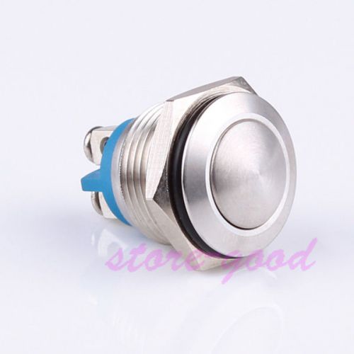 16mm Domed head Stainless Steel Metal Momentary Push Button Switch 12v/36A
