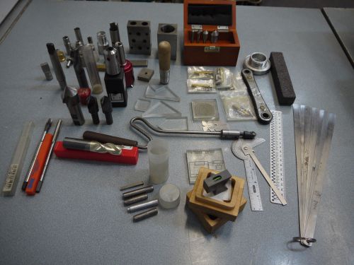 Box of machinist tools and bits