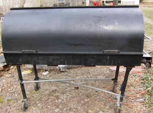 5 Ft. Large Heavy Duty Propane Barrel Grill BBQ Outdoor Cooker on Wheels - nice!