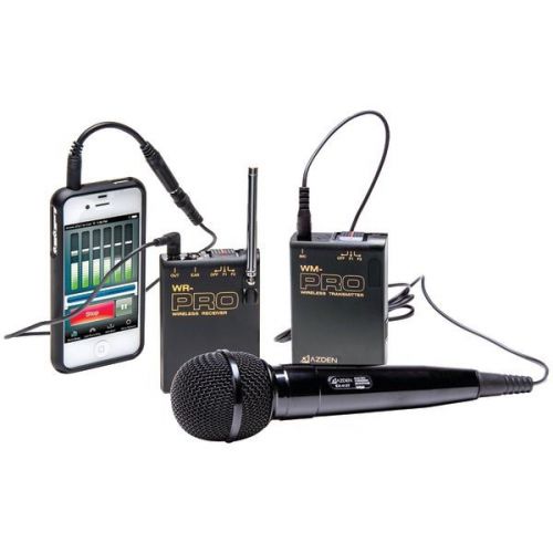 Azden WMS-PRO+I VHF Wireless Microphone System for Smartphones &amp; Tablets