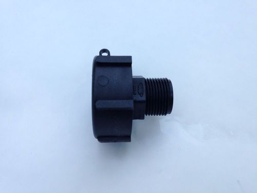 275 gallon ibc tote tank valve adapter 2&#034; fine npt x 3/4&#034; garden hose. for food for sale