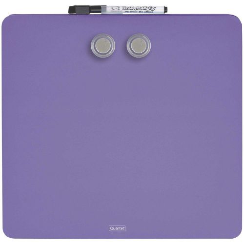 Quartet magnetic dry-erase boards, tin square, 12 x 12 inches, purple for sale