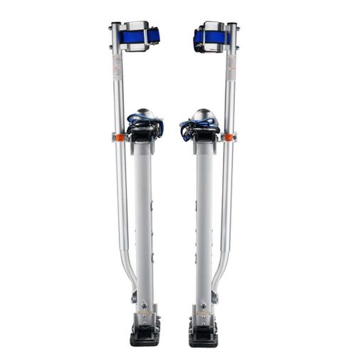 18 in. to 30 in. Adjustable Height Silver Drywall Stilts, Aluminum, Tape, Paint