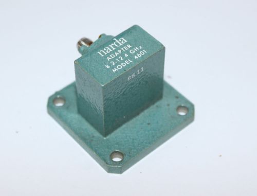 Miniature Waveguide to Coaxial Adapter 8.2 to 12.4 MHz Narda