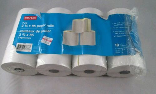 2 - ply Paper Rolls 2 3/4&#034; x 85 Feet 8 ct for Register Brand - FREE SHIPPING