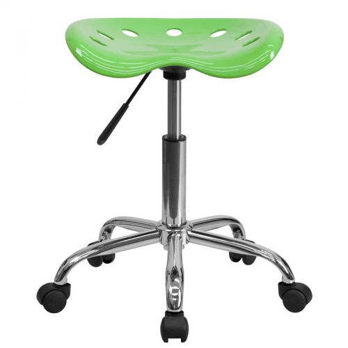 Vibrant Apple Green Tractor Seat and Chrome Stool [LF-214A-APPLEGREEN-GG]