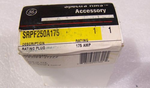 Rating plug GE Spectra RMS 175amp , SRPF250A175